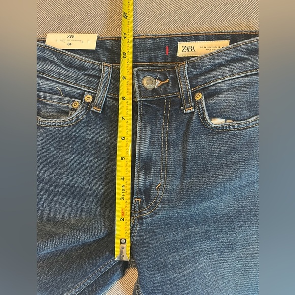 NWT Zara The Slim Turned Hem Jean Size 2 - Picture 12 of 15